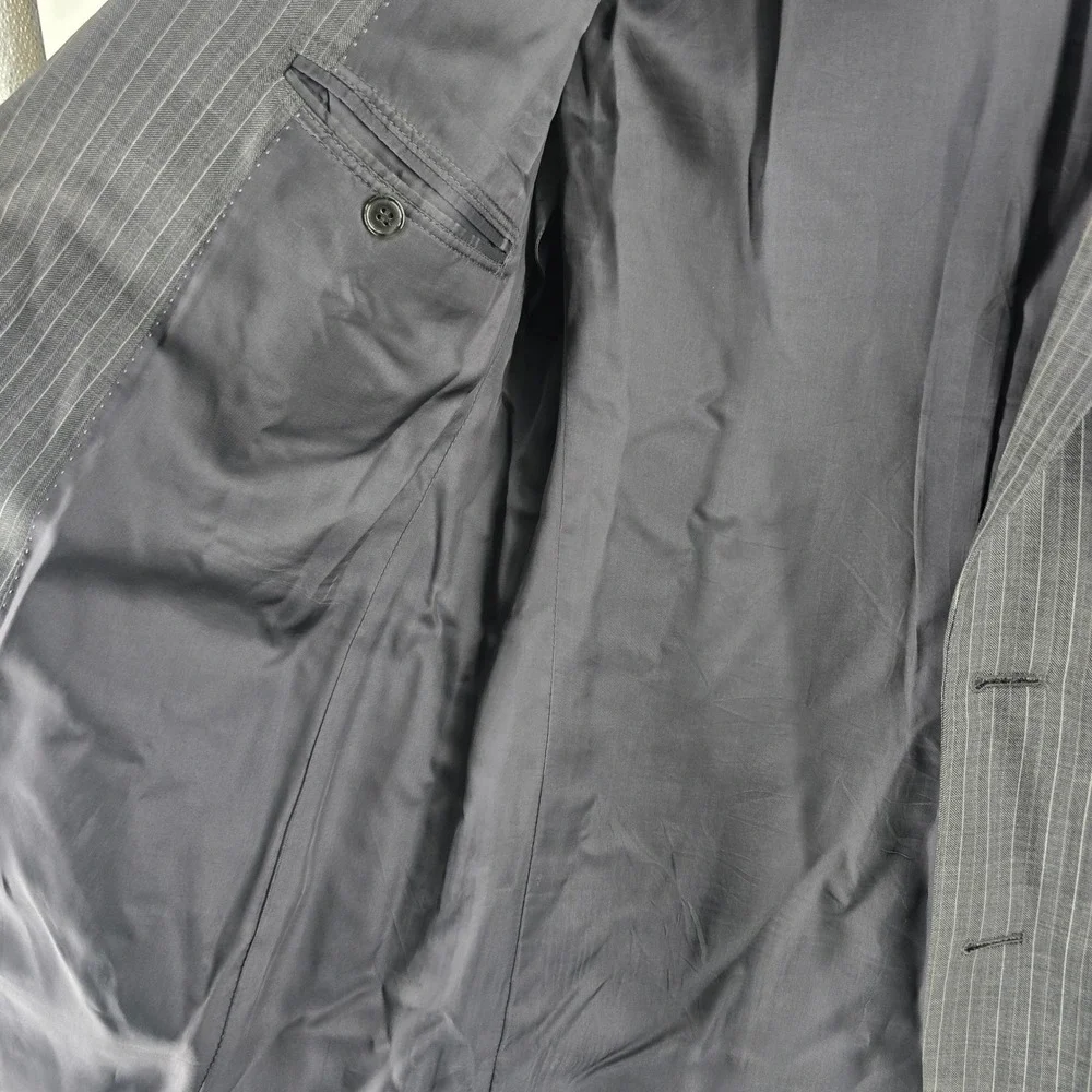 Brooks Brothers Blazer Mens 42R Grey Pinstripe 1818 Fitzgerald Sport Coat